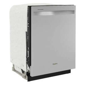 WHIRLPOOL LARGE CAPACITY 24" TOP CONTROL BUILT-IN DISHWASHER WITH THREE RACKS | WDT750SAKZ