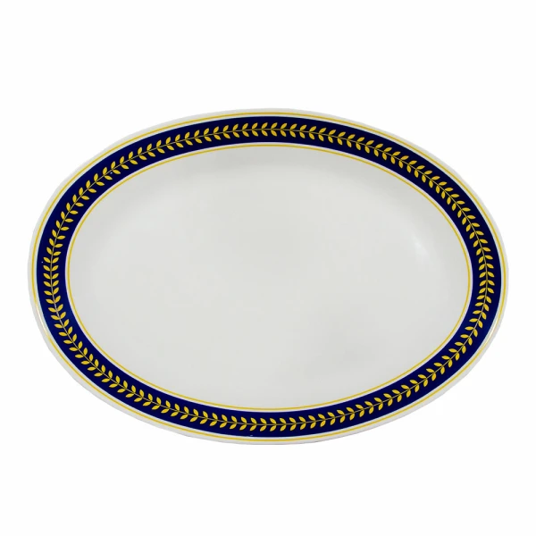 GLASS RICE PLATE 33CM | 02-RP13-IMPB - Image 