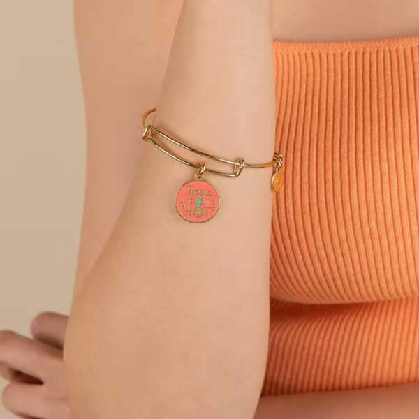 ALEX AND ANI 'TROPIC LIKE IT'S HOT' CHARM BANGLE | AA184 - Image 