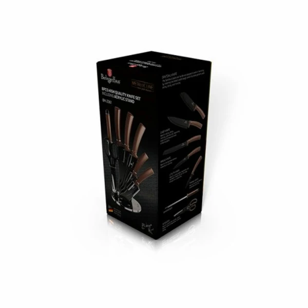 BERLINGER HAUS 8-PIECES ROSE GOLD KNIFE SET | BH-2561 - Image 