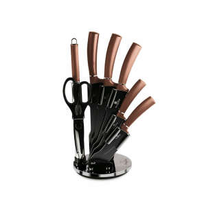 8-PIECES ROSE GOLD KNIFE SET