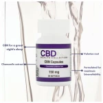 CBD HEALTH COLLECTION CBN CAPSULES WITH CHARMOMILE & VALERIAN ROOT 150 MG | CBDHC CONSUMABLES C - Image 