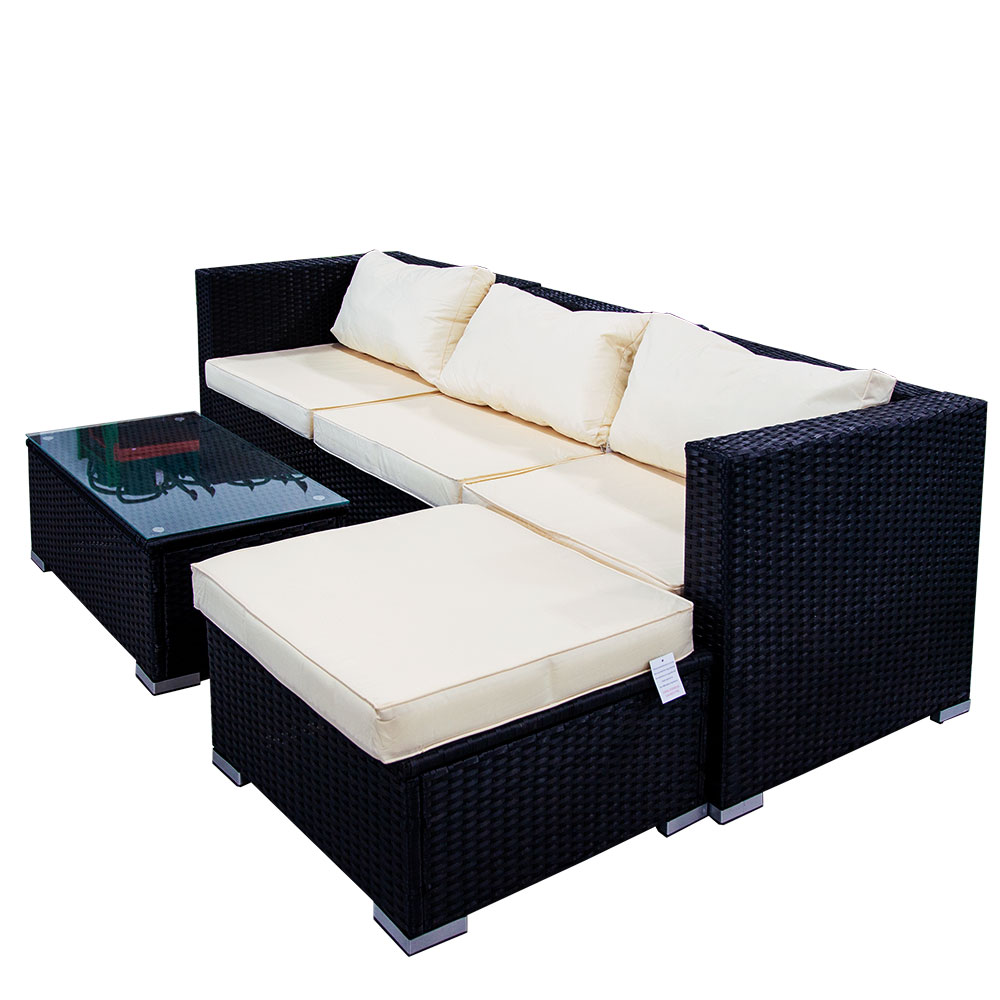 Manomano rattan corner 2025 sofa