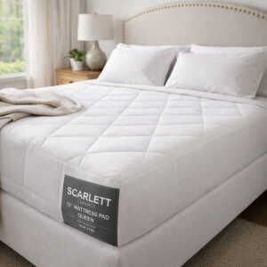 SCARLETT CLASSICS 12" MATTRESS PAD QUEEN | SCR-2182 - Image 