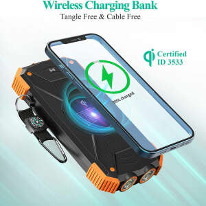 BLAVOR SOLAR POWERBANK 10000MAH WITH FLASHLIGHT COMPASS SOLAR PANEL CHARGING | PN-W05