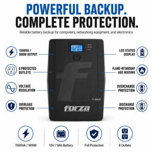 FORZA 8 OUTLETS 1500VA/900W 120V UPS | SL-1501UL - Image 