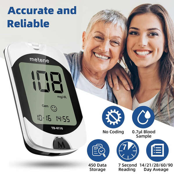 METENE BLOOD GLUCOSE MONITOR KIT | TD-4416 - Image 