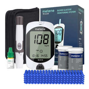 METENE BLOOD GLUCOSE MONITOR KIT | TD-4416 - Image 