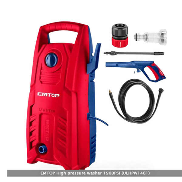 EMTOP HIGH PRESSURE WASHER 1400W 1900PSI | ULHPW1401 - Image 