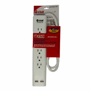 NIPPON AMERICA 6 OUTLETS WITH USB SOCKETS | 20-6450-31U - Image 