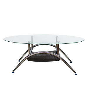 OVAL COFFEE TABLE GLASS TOP | CT-A70