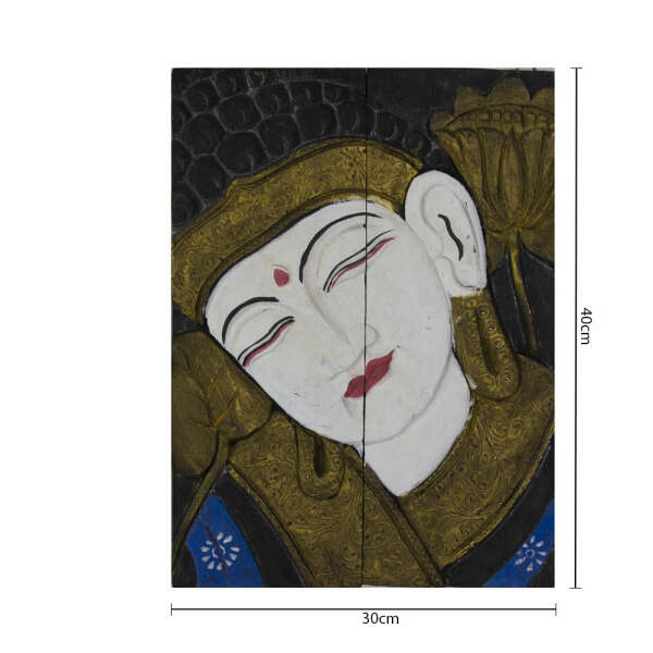 DECORATIVE BUDDHA PANEL 40CM x 30 CM | BALINJ480220 - Image 