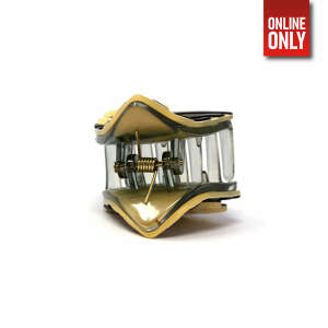CHANEL YELLOW BLACK HAIR CLIP | CH-YB
