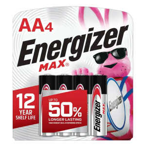 ENERGIZER MAX AA ALKALINE BATTERIES | E91BP-4