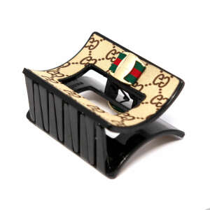 GUCCI HOLLOW HAIR CLIP CREME | GUC-SQHOCR