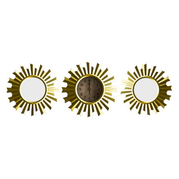 gold wall clock