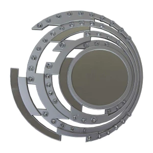 MIRROR WALL DECOR 45 CM | PRIMO-C521168 - Image 