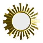 gold wall clock