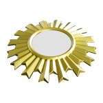 gold wall clock