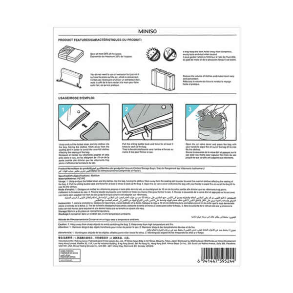 MINISO CLOTHES STORAGE BAG