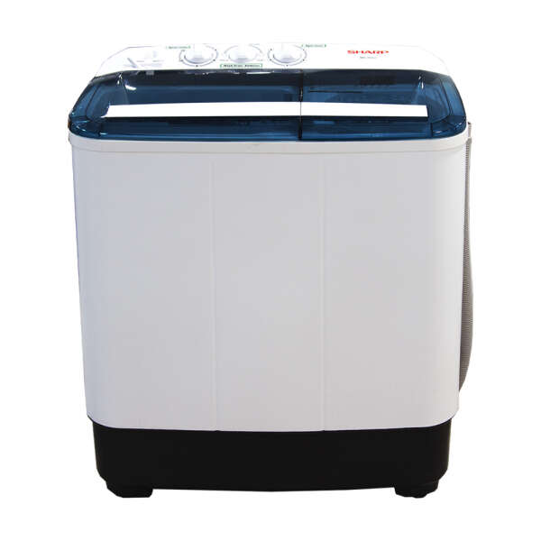 SHARP 8KG TWIN TUB SEMI AUTOMATIC WASHING MACHINE 110V WHITE | MN-8KGT - Image 
