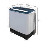 SHARP 8KG TWIN TUB SEMI AUTOMATIC WASHING MACHINE 110V WHITE | MN-8KGT - Image 