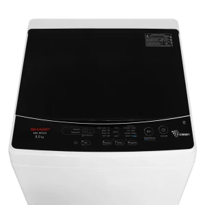SHARP 9KG AUTOMATIC TOP LOAD WASHER WITH IMPELLER WHITE | MN-9KGA - Image 
