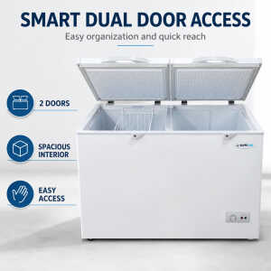 SUPERCOOL DUAL WHITE 15 CU.FT CHEST FREEZER | XF-420 - Image 