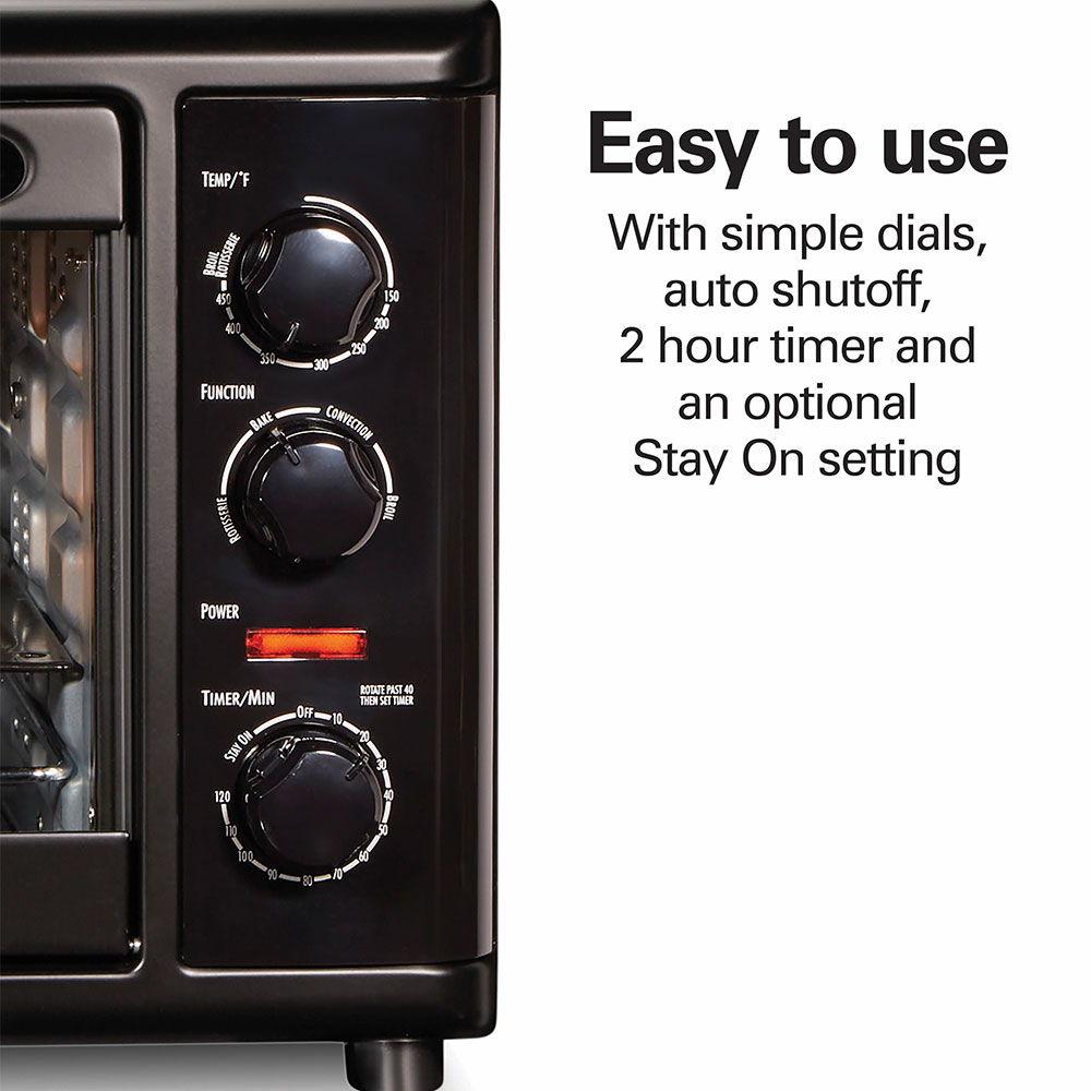 Hamilton beach countertop oven with convection & rotisserie sale