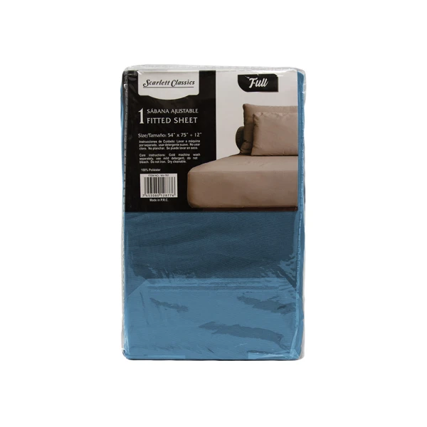 SCARLETT CLASSICS FULL-SIZED FITTED SHEET 54" X 75" | NV-761 - Image 