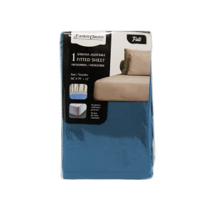 SCARLETT CLASSICS FULL-SIZED FITTED SHEET 54" X 75" | NV-761 - Image 