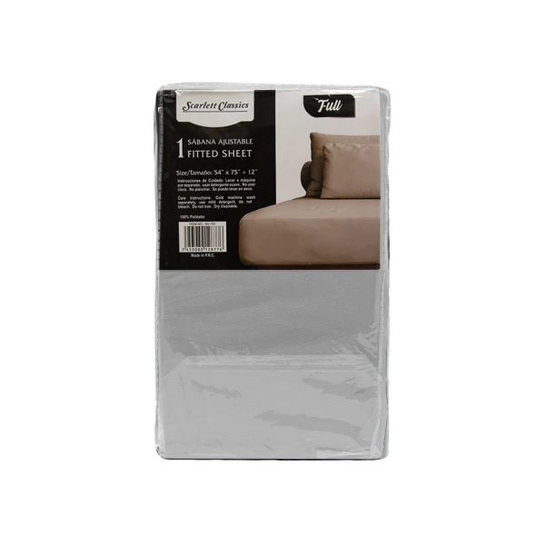 SCARLETT CLASSICS FULL-SIZED FITTED SHEET 54" X 75" | NV-761 - Image 