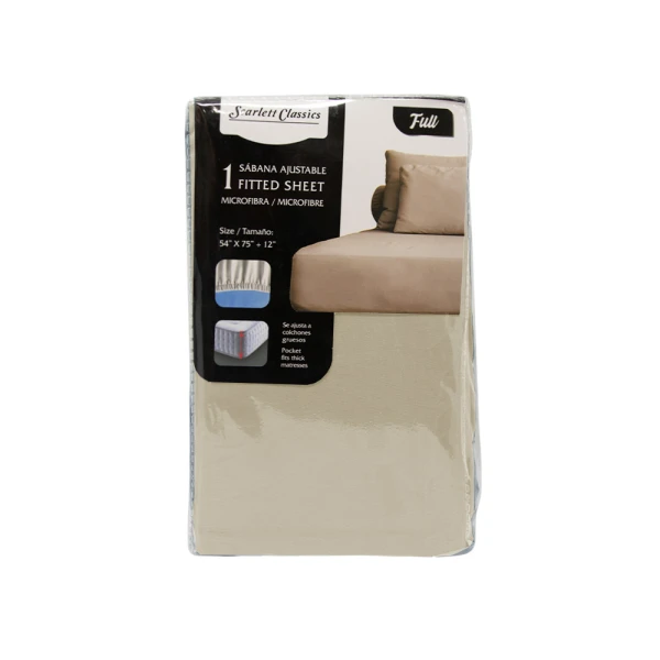 NV-761 Scarlett Classics fitted sheet in neutral color
