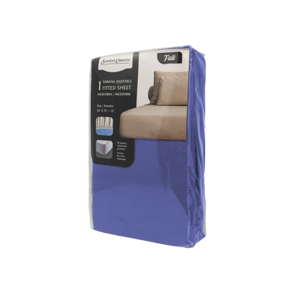 SCARLETT CLASSICS FULL-SIZED FITTED SHEET 54" X 75" | NV-761 - Image 