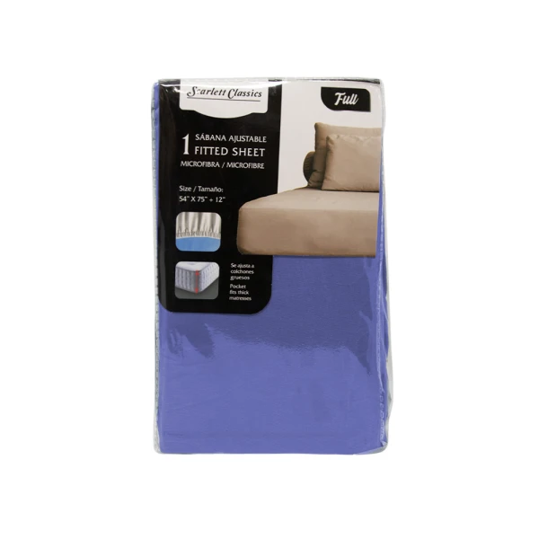 SCARLETT CLASSICS FULL-SIZED FITTED SHEET 54" X 75" | NV-761 - Image 