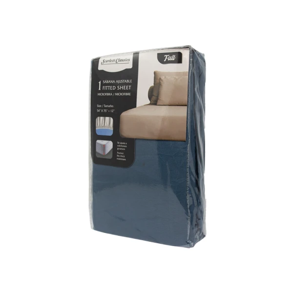 SCARLETT CLASSICS FULL-SIZED FITTED SHEET 54" X 75" | NV-761 - Image 