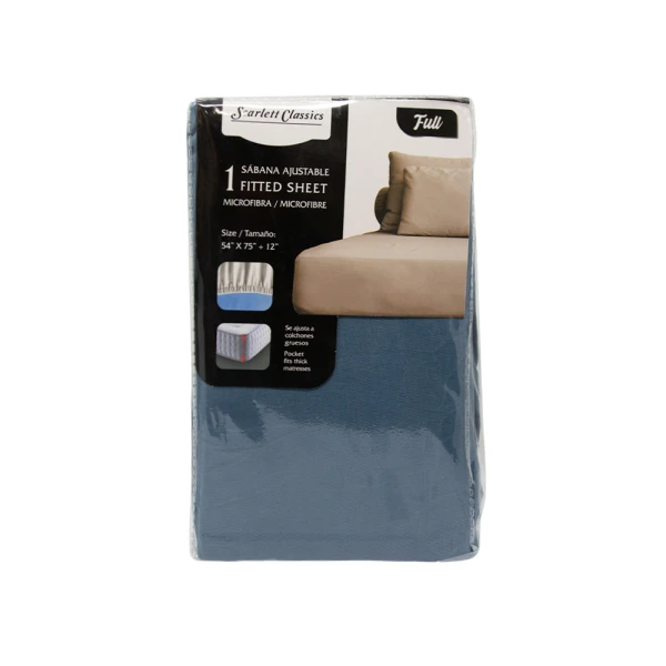 SCARLETT CLASSICS FULL-SIZED FITTED SHEET 54" X 75" | NV-761 - Image 
