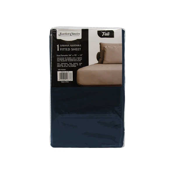 SCARLETT CLASSICS FULL-SIZED FITTED SHEET 54" X 75" | NV-761 - Image 