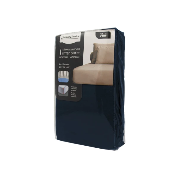 SCARLETT CLASSICS FULL-SIZED FITTED SHEET 54" X 75" | NV-761 - Image 