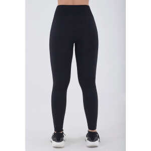 LUPO SEAMLESS THERMAL X-RUN HIGH COMPRESSION WOMEN'S SPORT LEGGINGS, BLACK | VARIETY