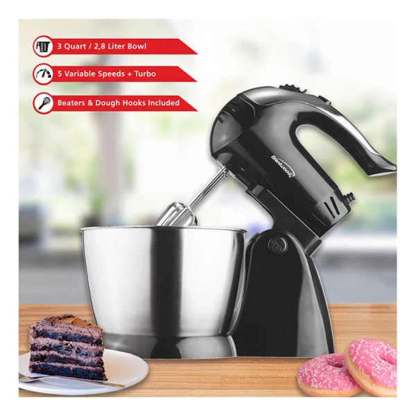 BRENTWOOD 3.1QT STANDMIXER 200W BLACK | SM-1153 - Image 