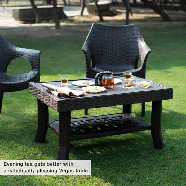 PLASTIC BROWN COFFEE TABLE | CT-001 - Image 
