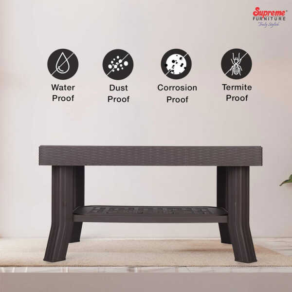 PLASTIC BROWN COFFEE TABLE | CT-001 - Image 