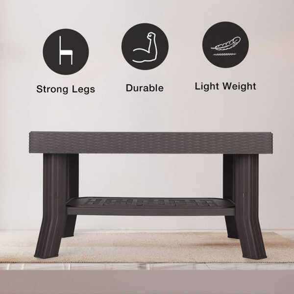 PLASTIC BROWN COFFEE TABLE | CT-001 - Image 