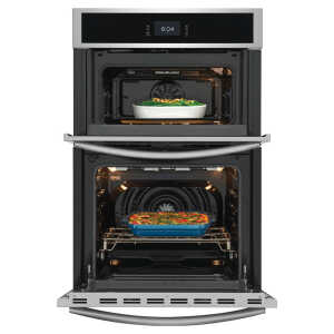 FRIGIDAIRE GALLERY 27" ELECTRIC WALL OVEN - MICROWAVE COMBINATION STAINLESS STEEL | GCWM2767AF - Image 