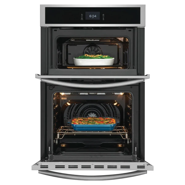 FRIGIDAIRE GALLERY 27" ELECTRIC WALL OVEN - MICROWAVE COMBINATION STAINLESS STEEL | GCWM2767AF - Image 