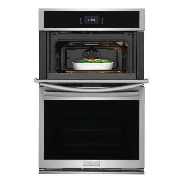 FRIGIDAIRE GALLERY 27" ELECTRIC WALL OVEN - MICROWAVE COMBINATION STAINLESS STEEL | GCWM2767AF - Image 
