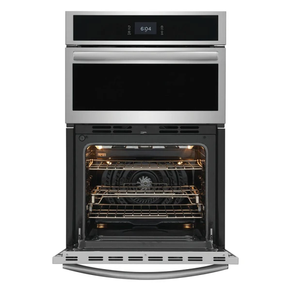 FRIGIDAIRE GALLERY 27" ELECTRIC WALL OVEN - MICROWAVE COMBINATION STAINLESS STEEL | GCWM2767AF - Image 
