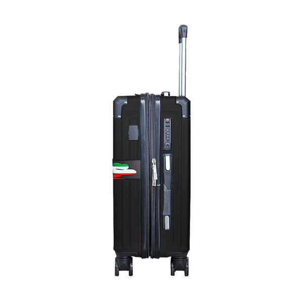 VERCELLI POLYCARBONATE SUITCASE BLACK | VARIETY - Image 