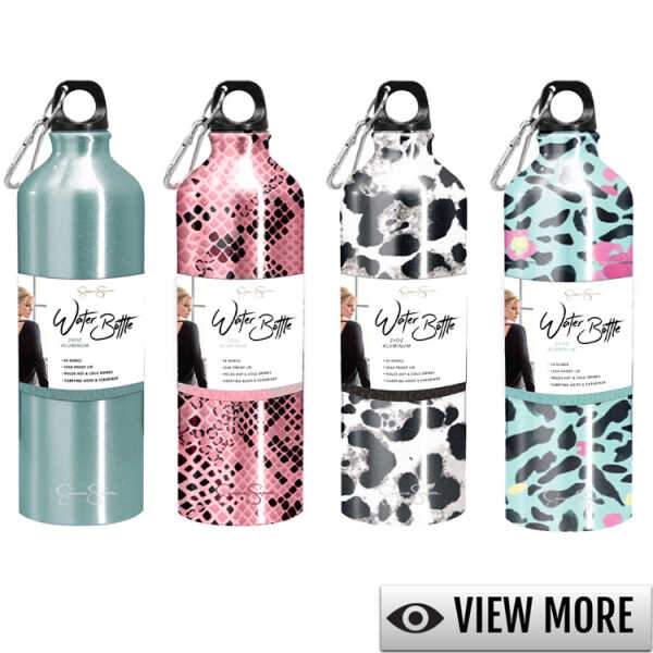 JESSICA SIMPSON 24 OZ ALUMINIUM WATER BOTTLE | VARIETY - Image 1